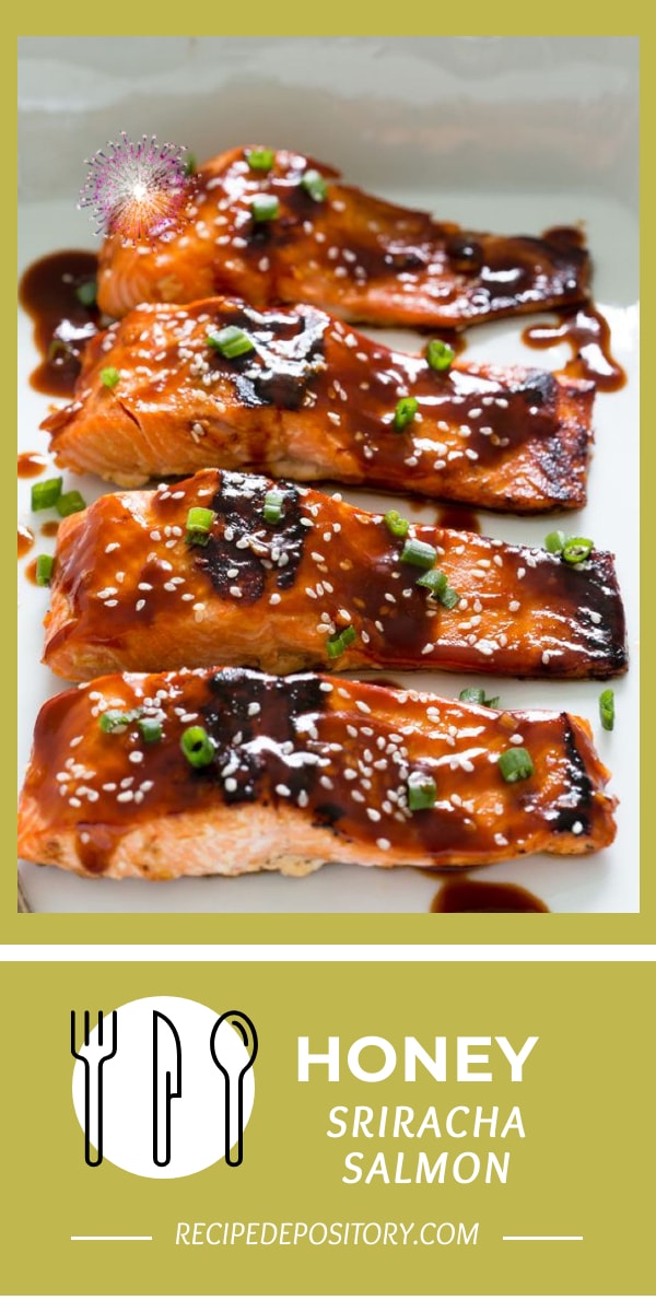 Sriracha-Honey Glazed Salmon Fillets