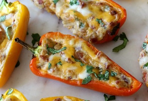 Herb-Stuffed Mini Bell Peppers