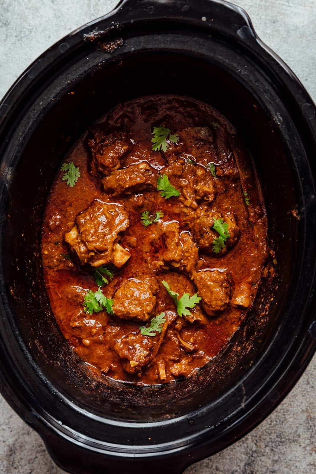 Slow-Cooked Saffron Lamb Curry with Almonds