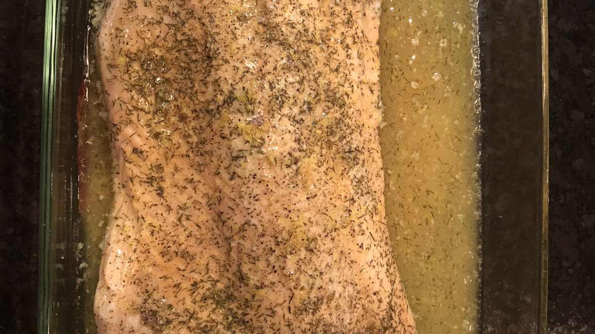 NBAA Glazed Salmon with Dill