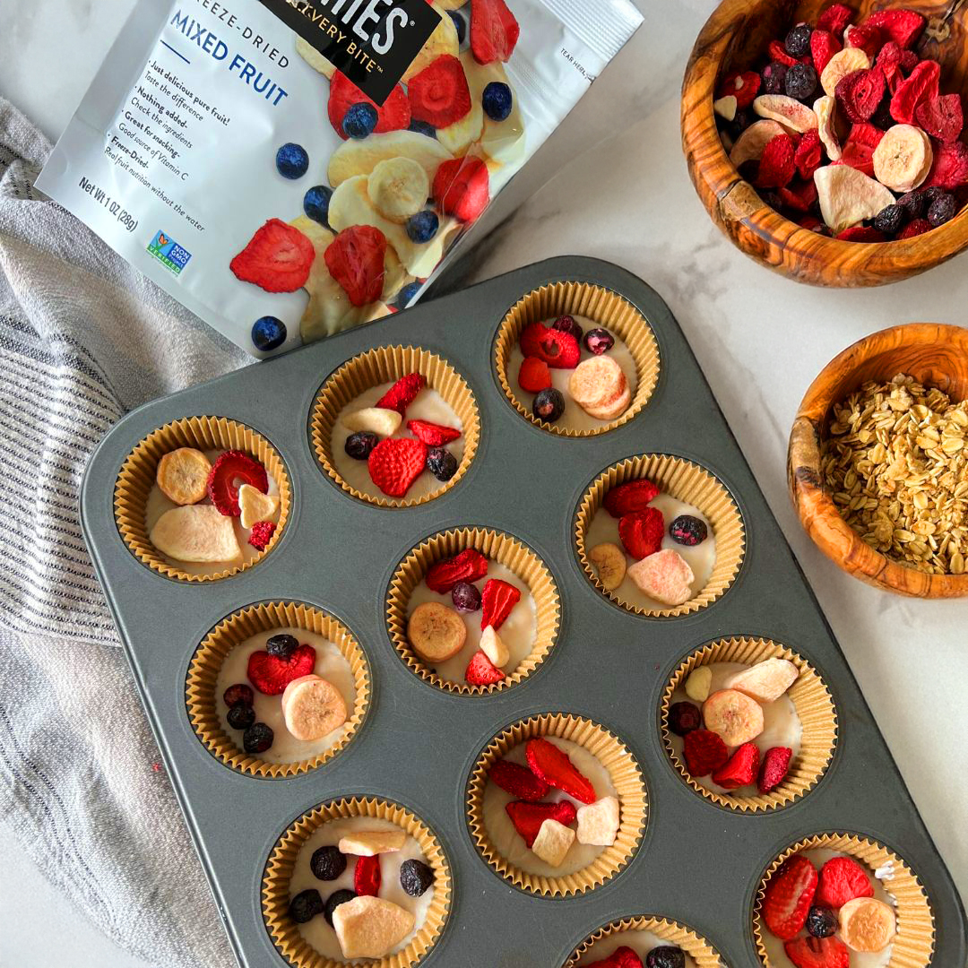 Fruit-Flecked Yogurt Parfaits with Honey-Nut Crunch
