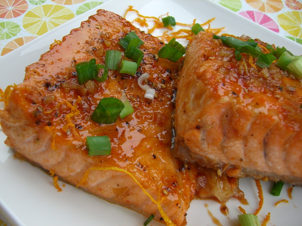 Zesty Orange-Glazed Salmon with Quinoa