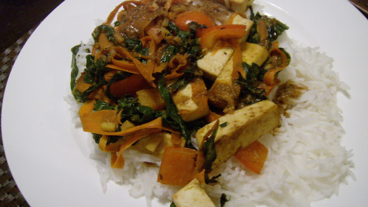 Rainbow Vegetable Stir-Fry with Ginger-Tamari