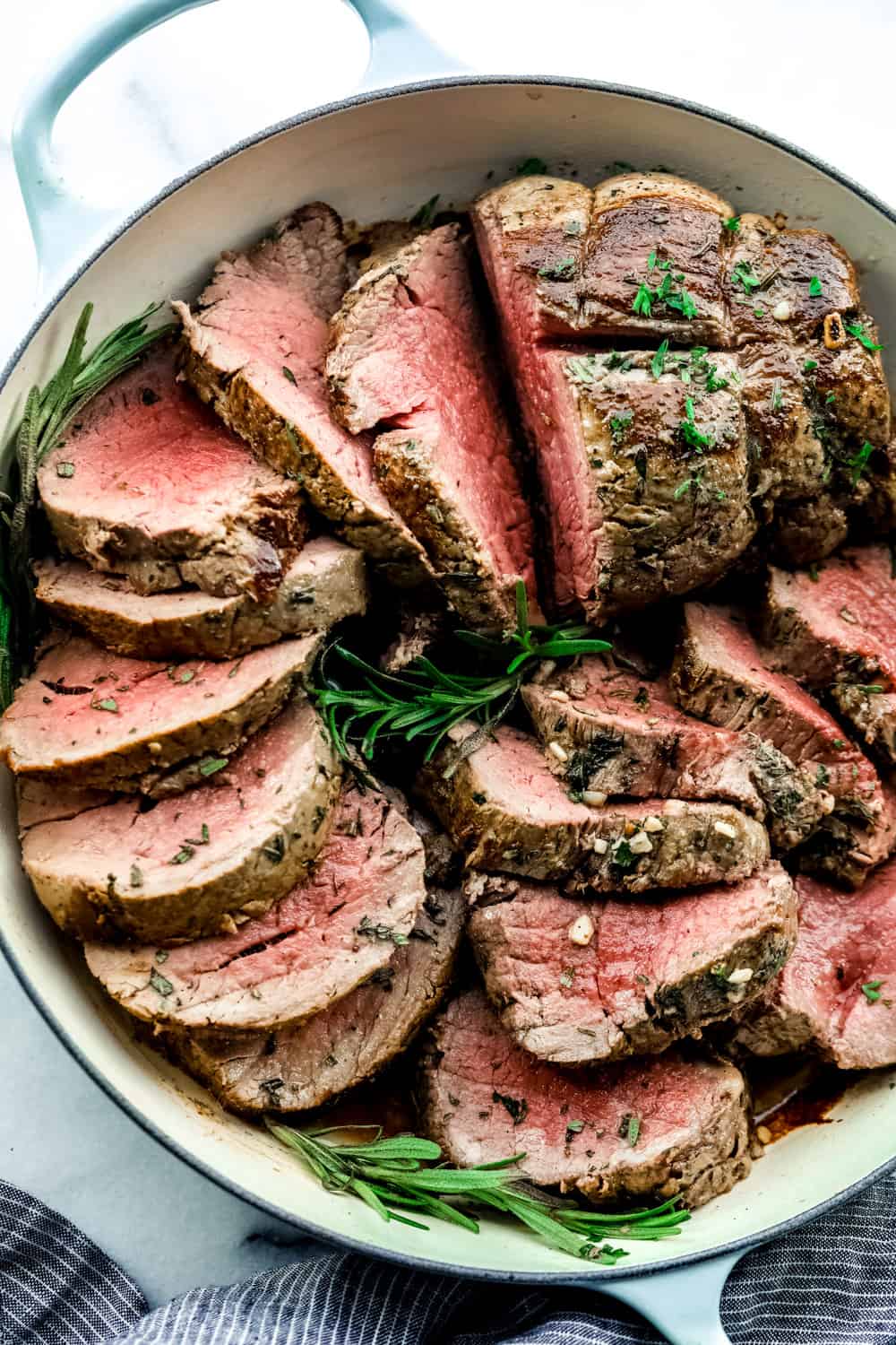 Sear-Roasted Beef Tenderloin with Garlic-Herb Butter