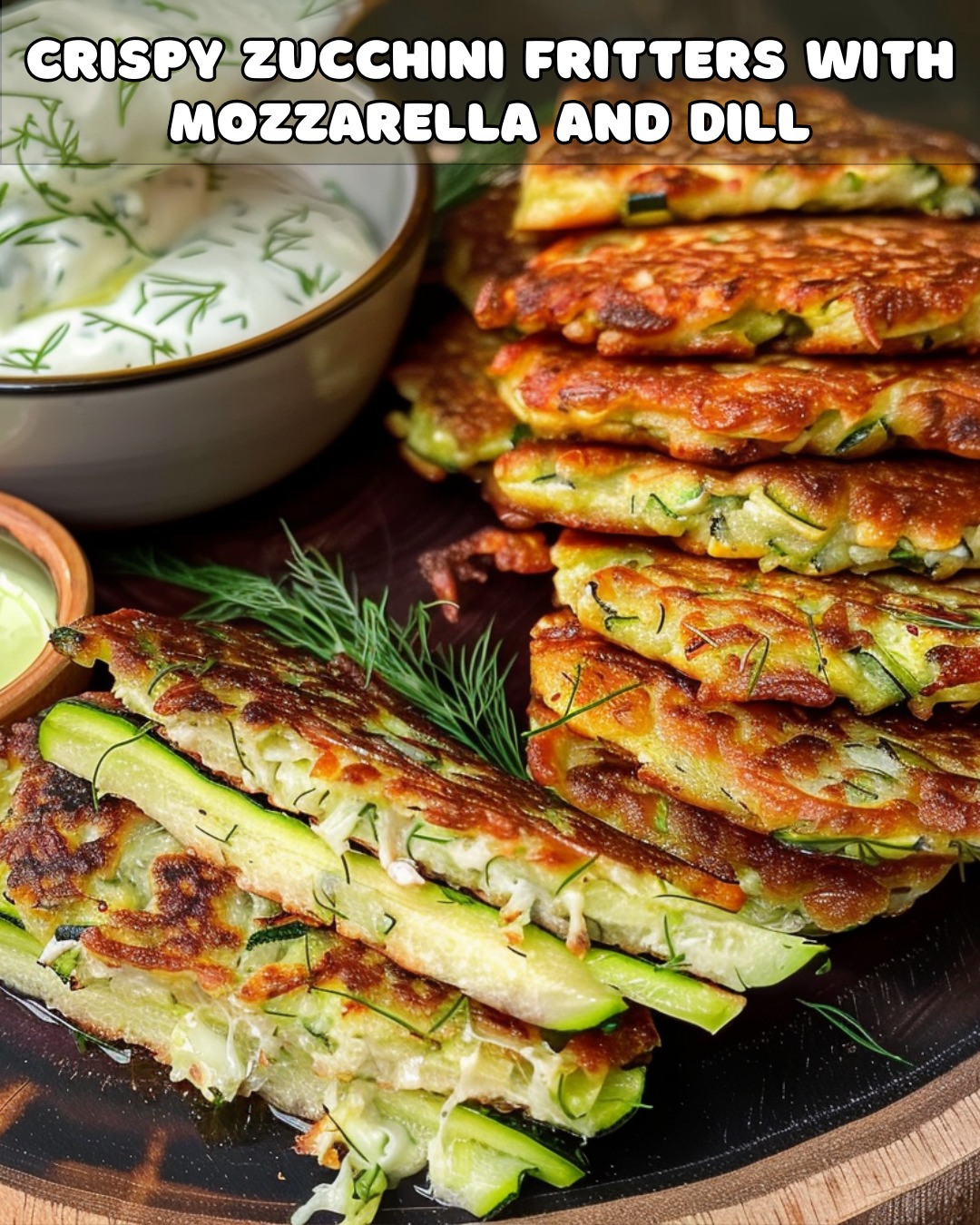 Crisp-Topped Zucchini Fritters with Dill