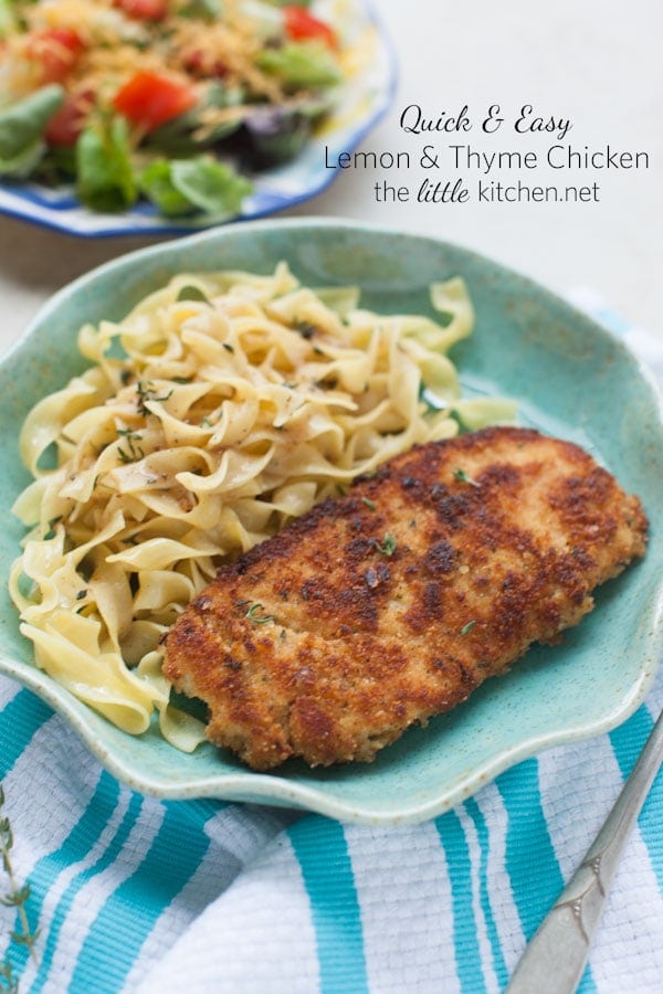 Lemon-Thyme Pan-Seared Chicken with Lemon-Vinegar Glaze