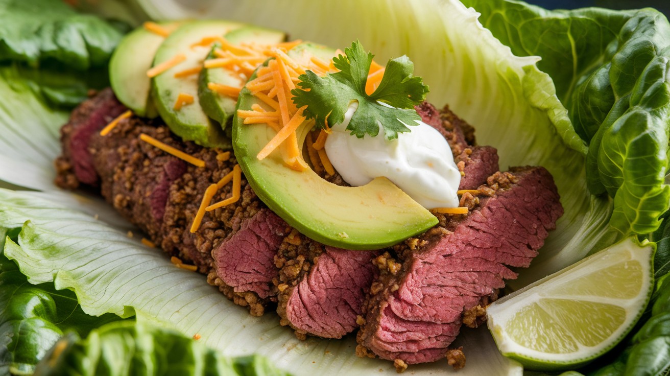 Lettuce-Wrapped Beef & Avocado