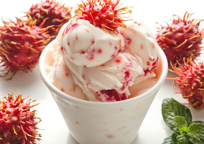 Rambutan Coconut Sorbet