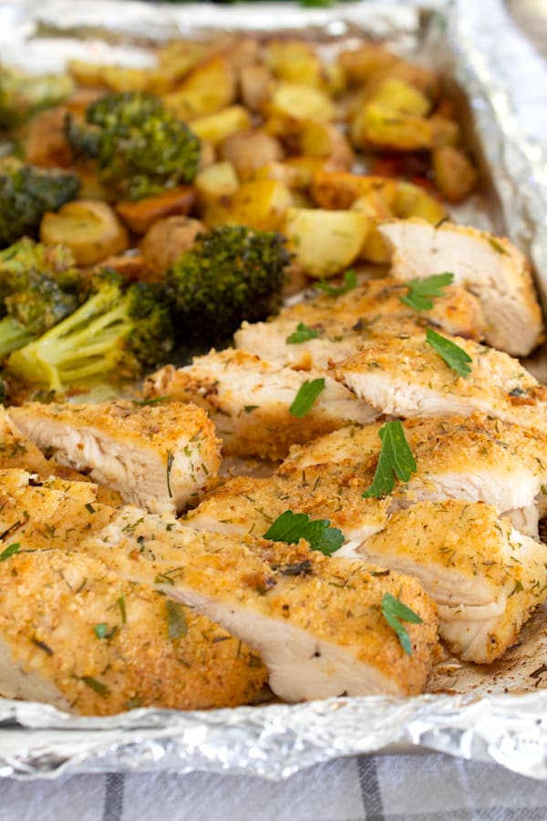 Sheet Pan Ranch Chicken and Roasted Potatoes