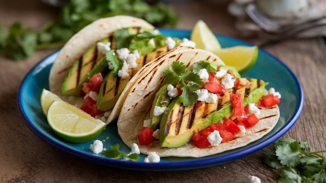 Lime-Cilantro Crusted Beef Tacos with Avocado