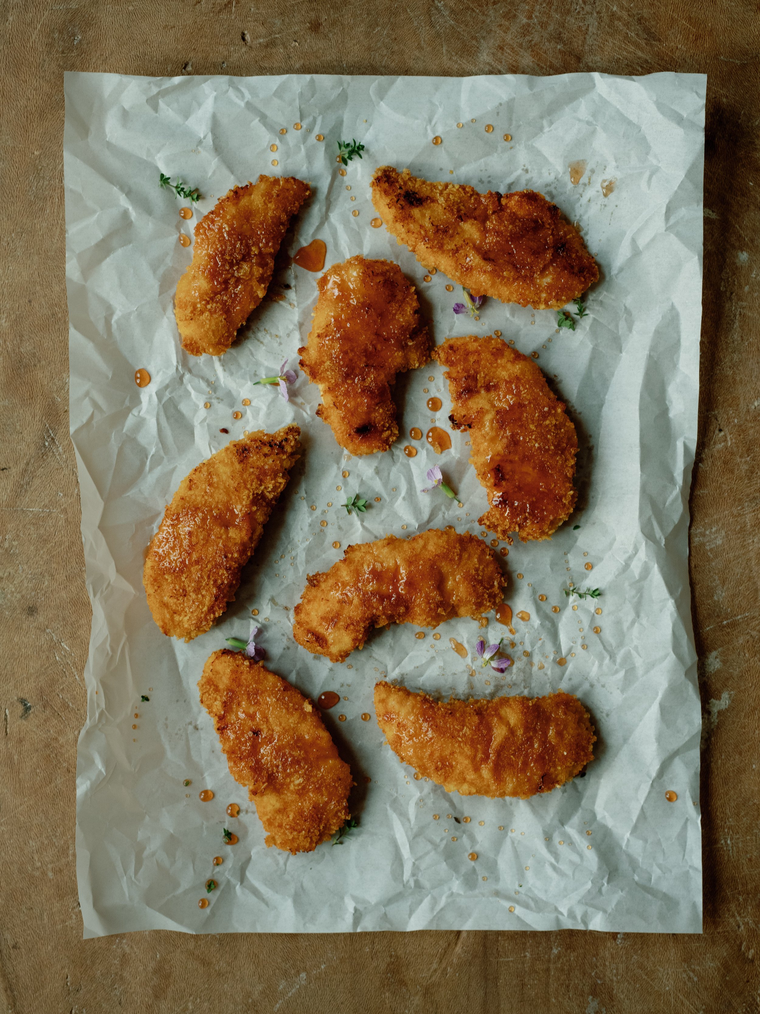 Baked Cornflake Chicken Tenders with Parmesan