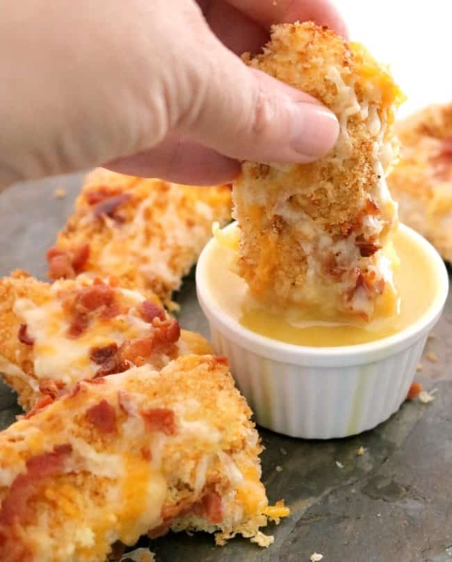 Air Fryer Honey-Panko Chicken Tenders with Cheddar