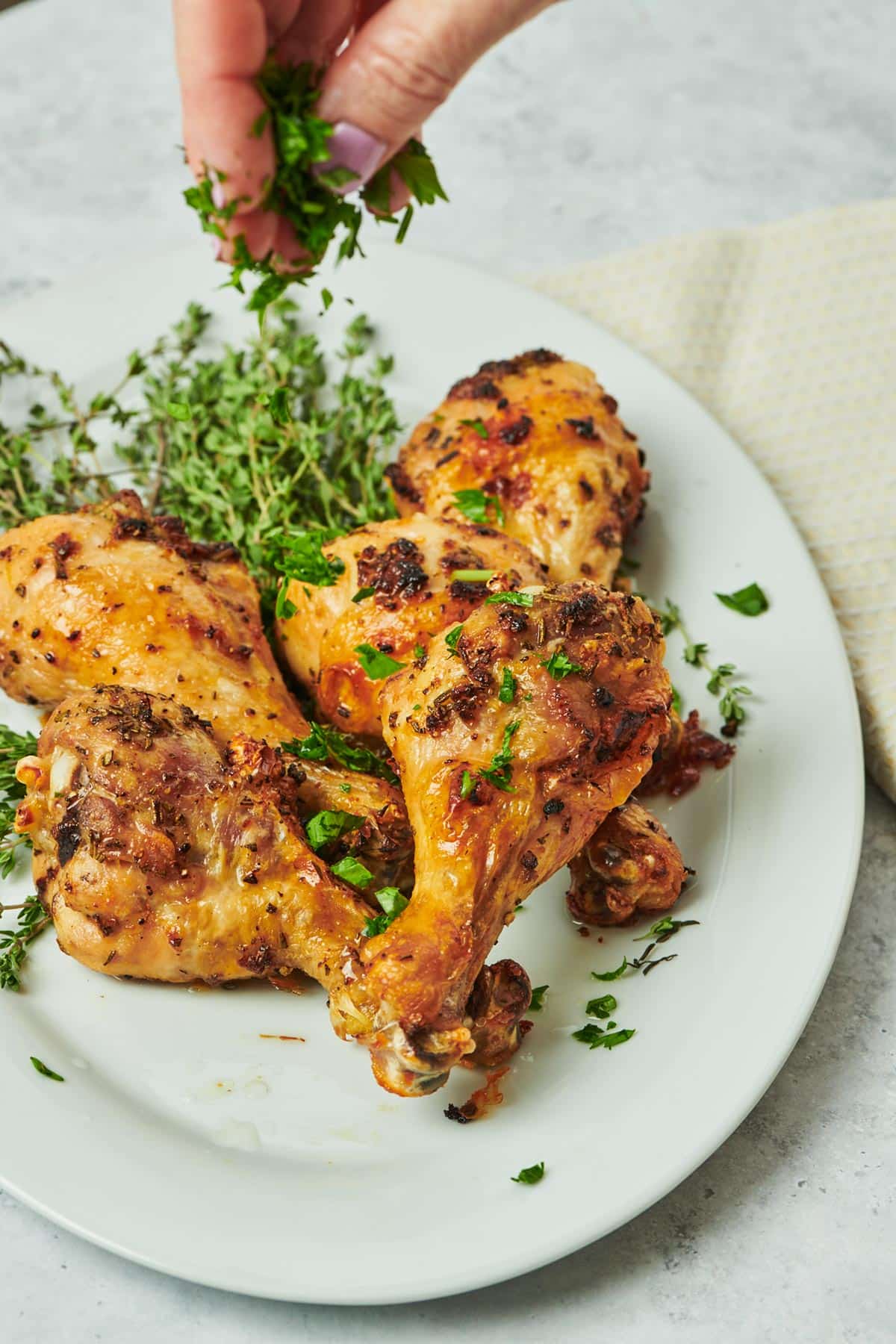 Cumin-Garlic Oven-Baked Chicken Drumsticks