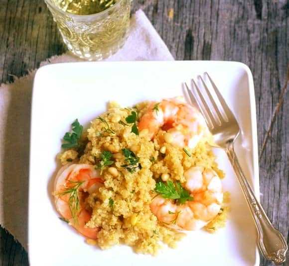 Citrus-Glazed Shrimp with Herbed Quinoa