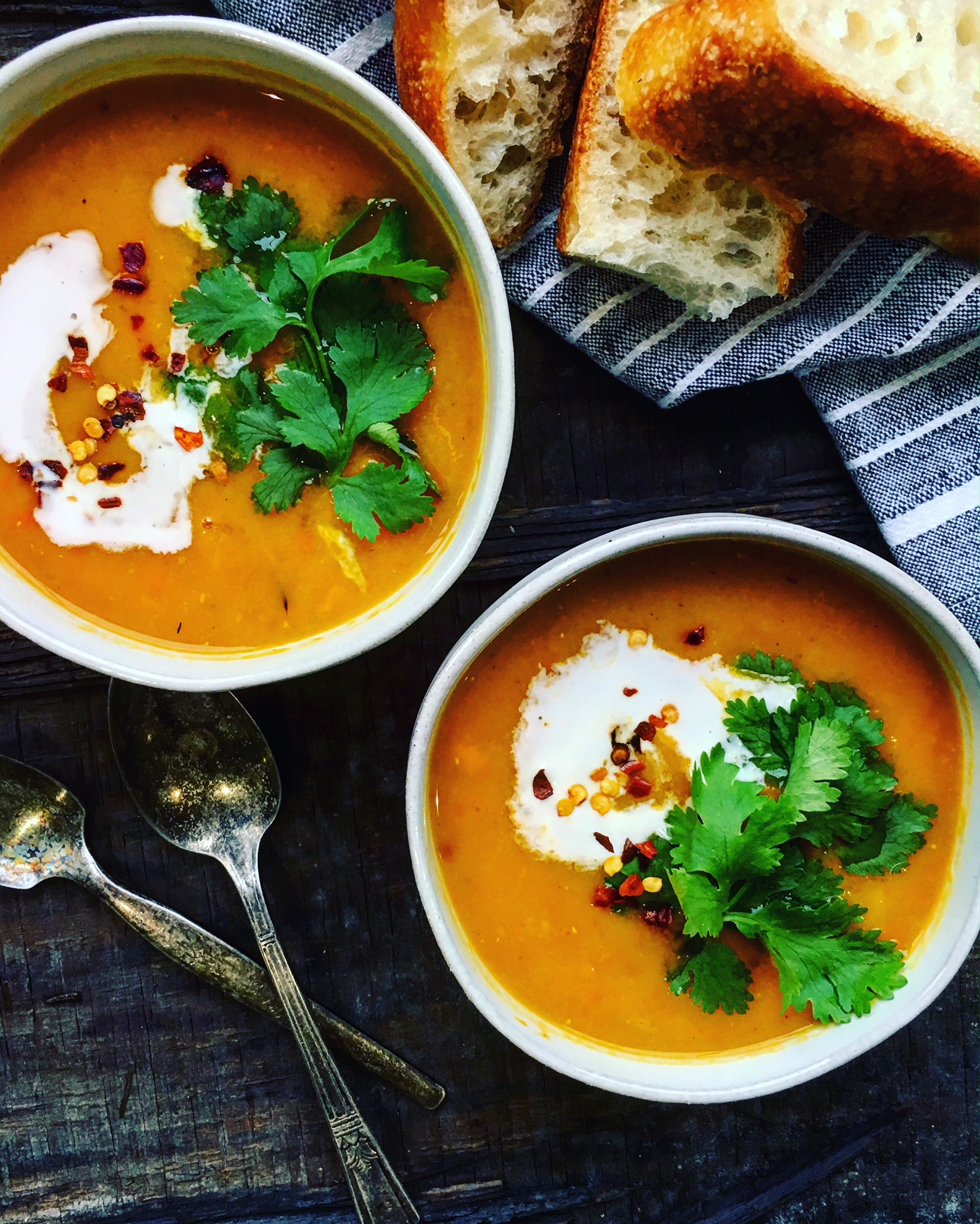 Spiced Lentil and Root Vegetable Soup