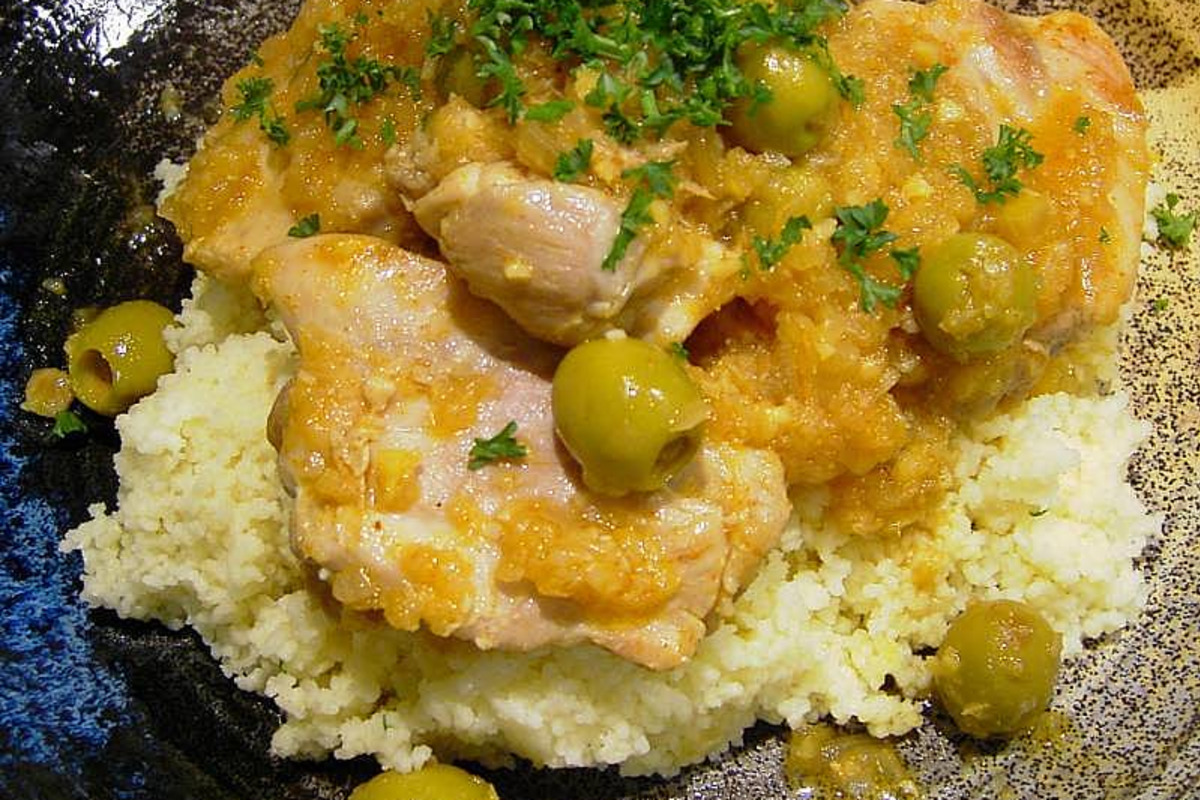 Lemon-Rubbed Chicken with Preserved Lemons