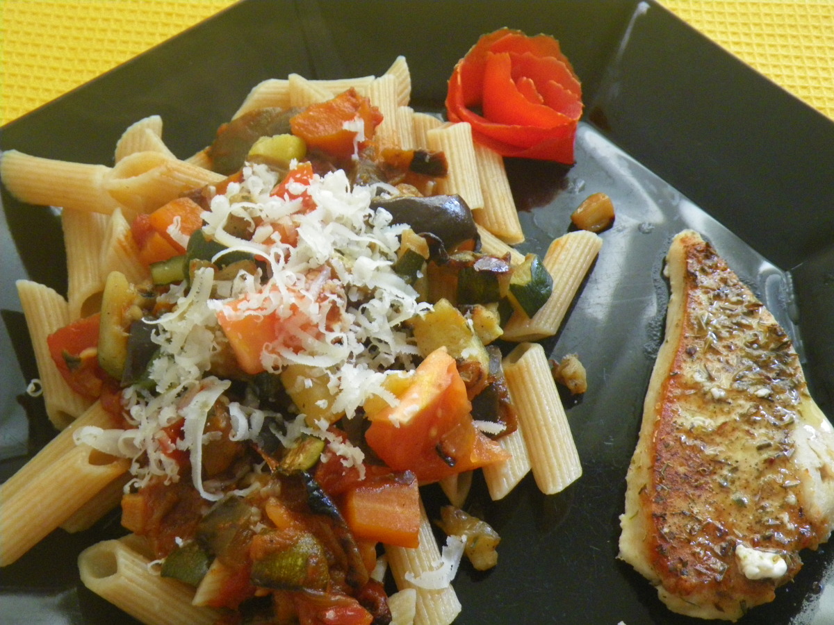 Herb-Infused Roasted Vegetable Pasta