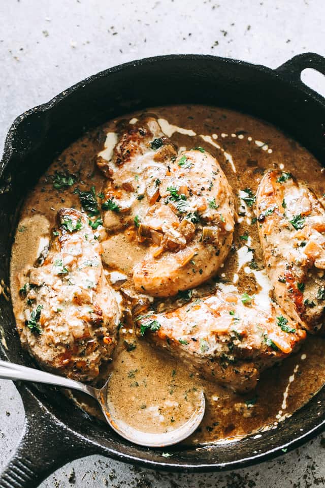 Basil-Garlic Olive Oil Chicken Skillet