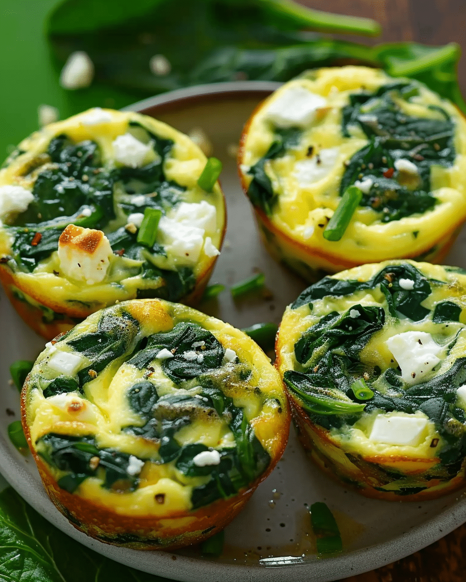 Spinach-Feta Egg Muffins