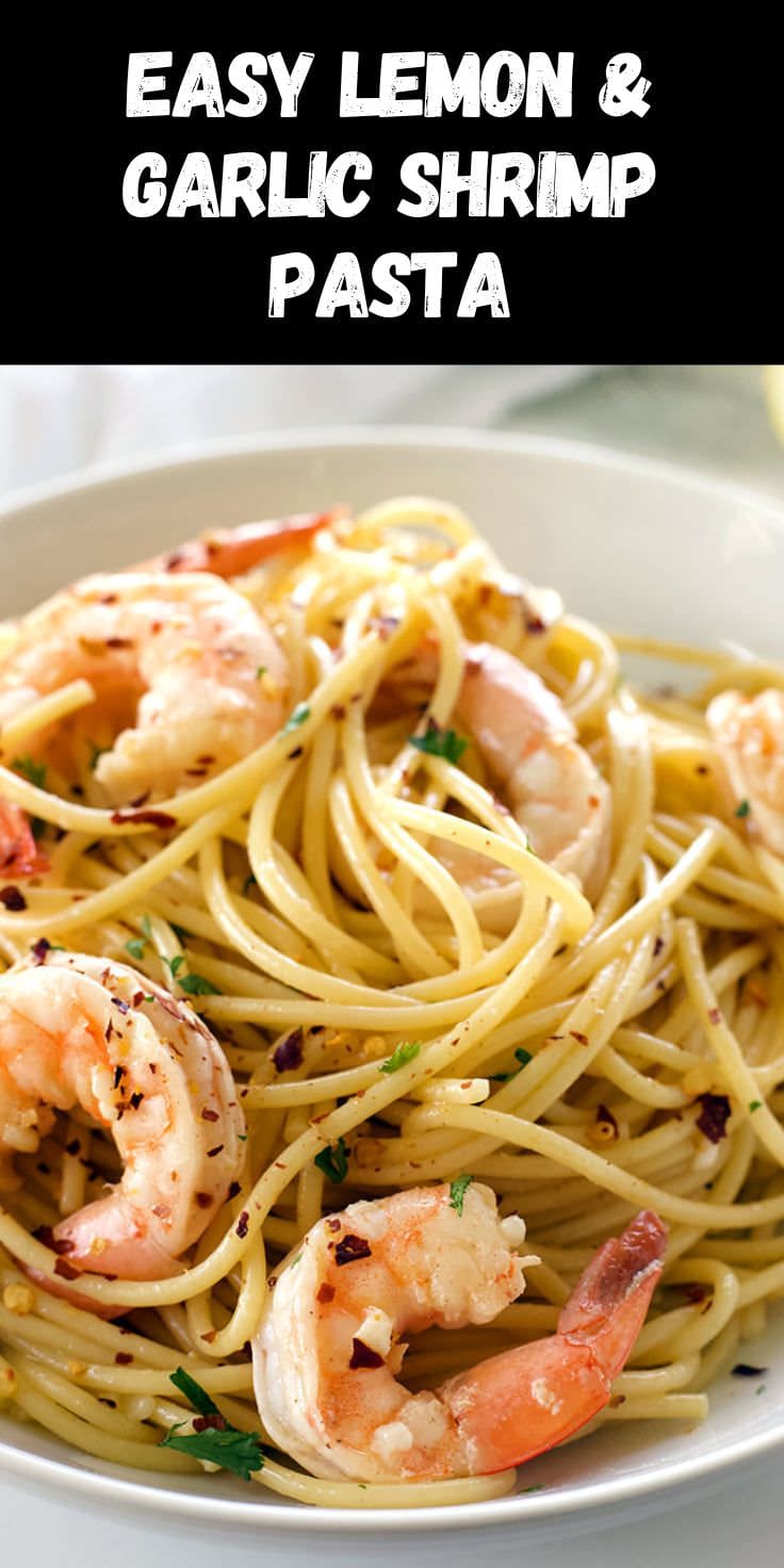 Pan-Seared Shrimp with Lemon-Garlic Pasta