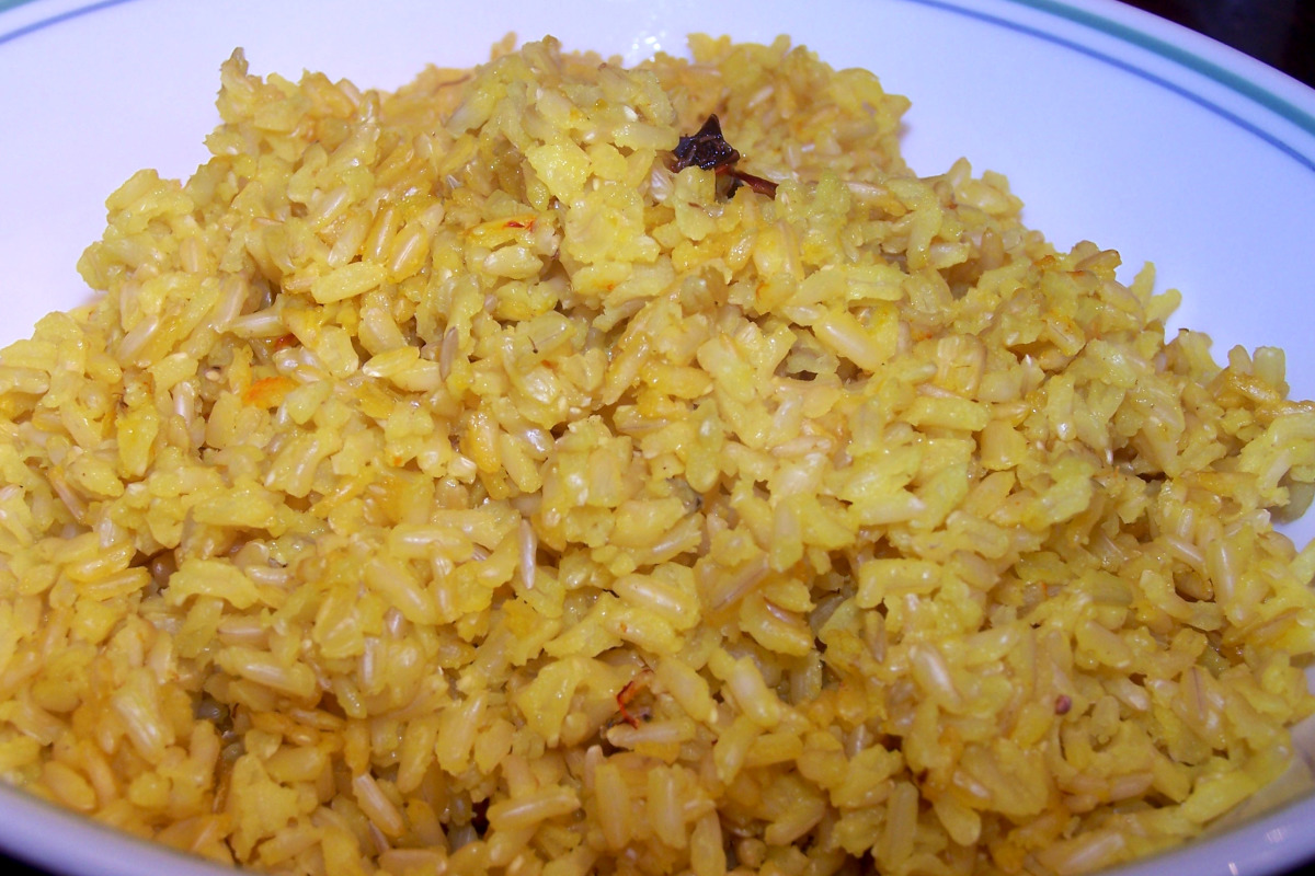 Saffron-Simmered Basmati Rice