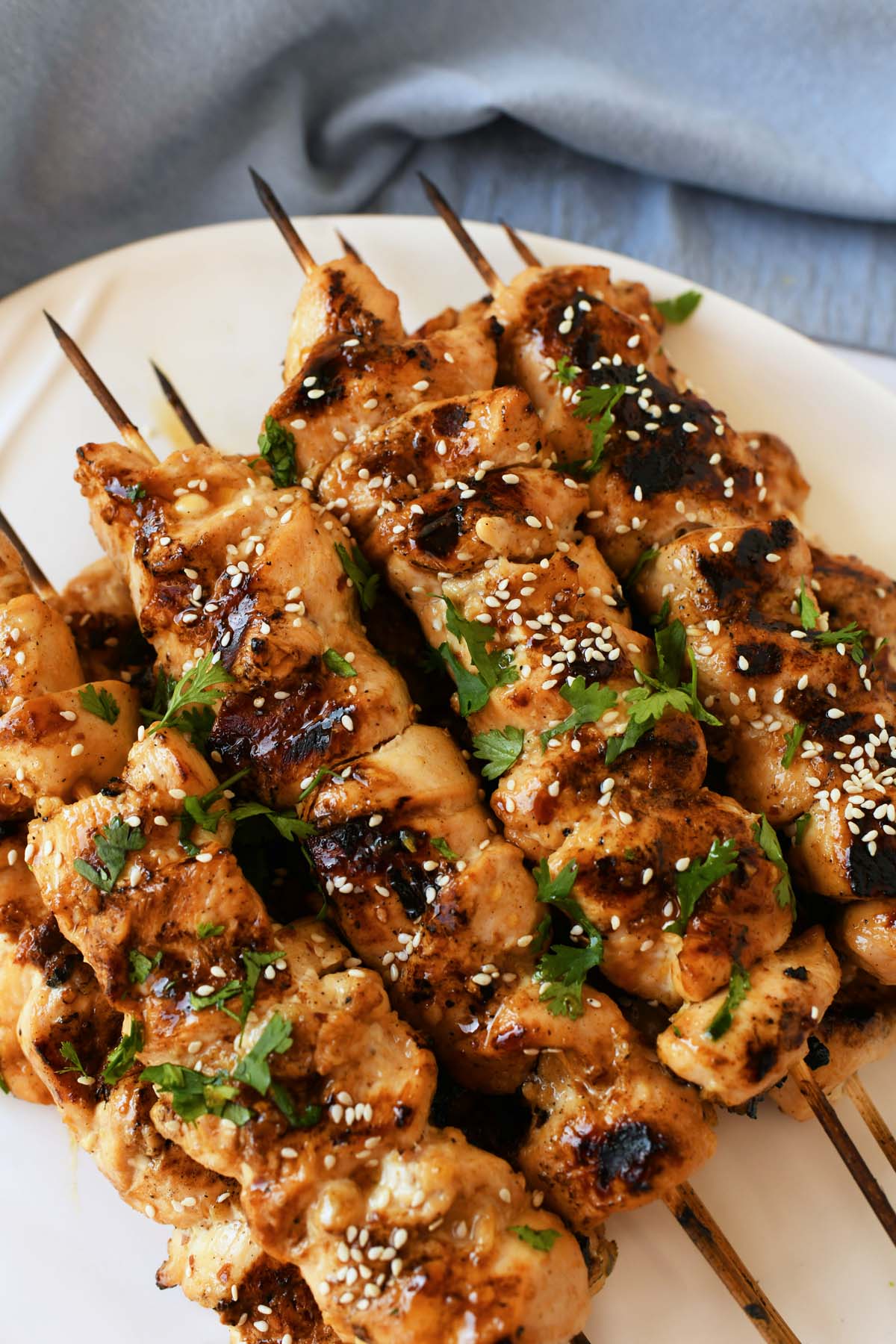 Miso-Marinated Chicken Skewers with Ginger
