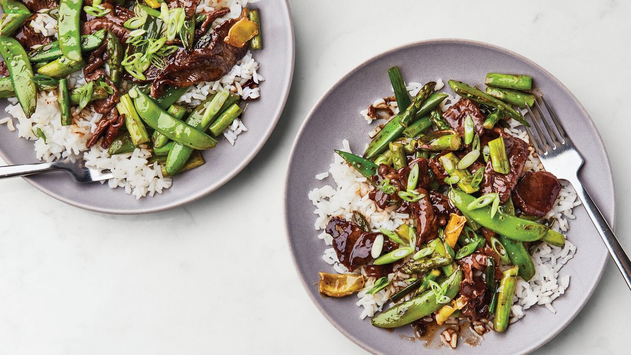 Spring Vegetable Stir-Fry with Peas and Asparagus