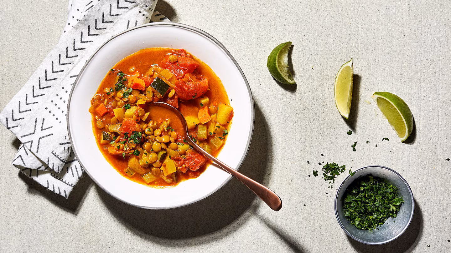 One-Pot Lemon Lentil Stew with Greens