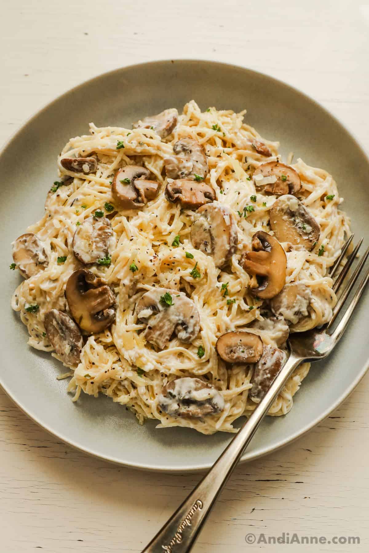 One-Pot Mushroom and Parmesan Pasta