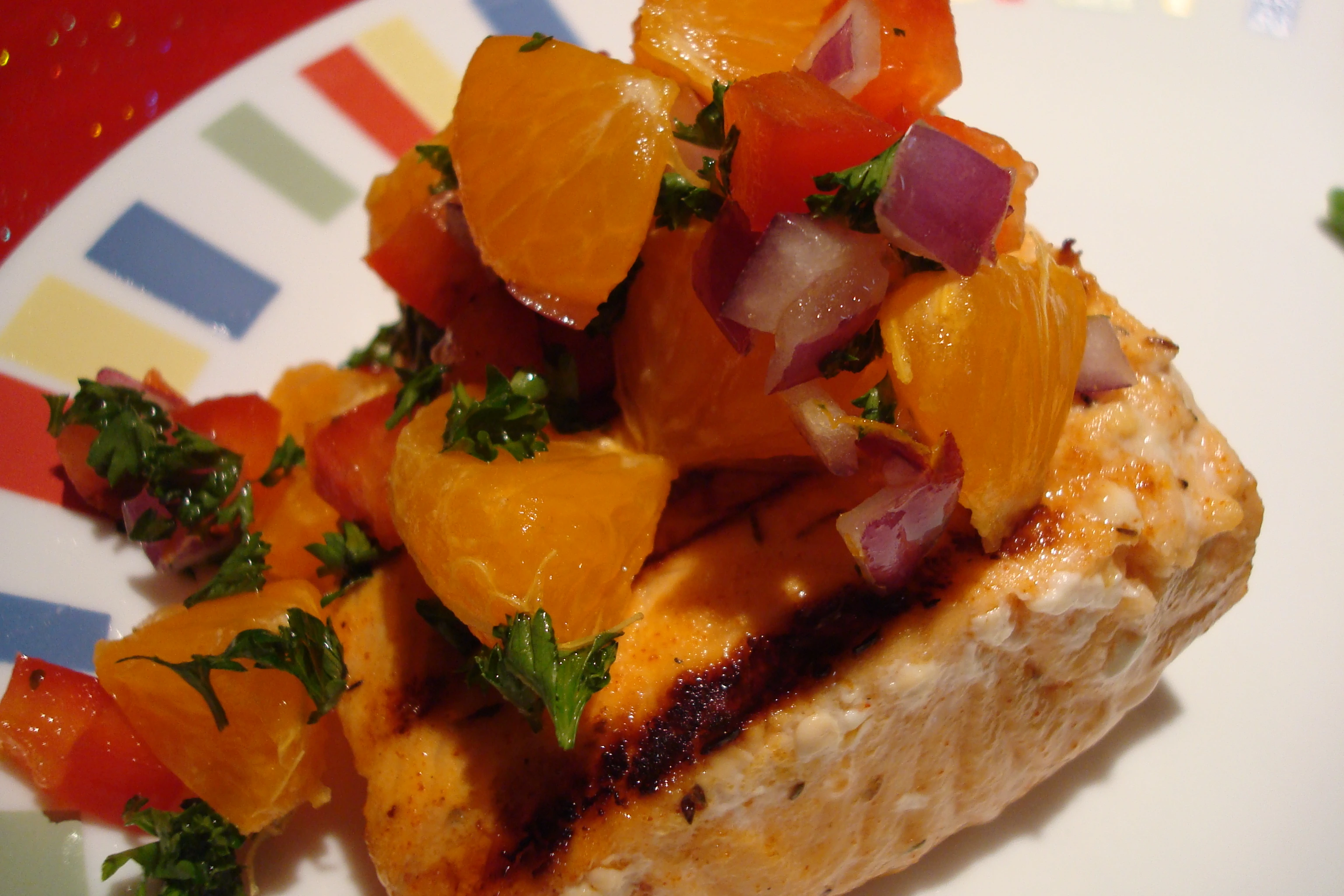 Bitter-Sweet Salmon with Orange Zest