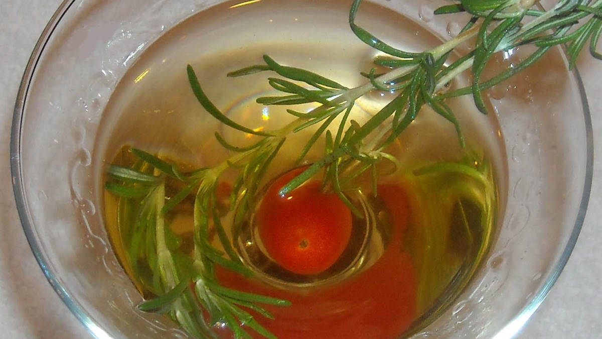 Meyer Lemon and Rosemary Martini with Dry Vermouth