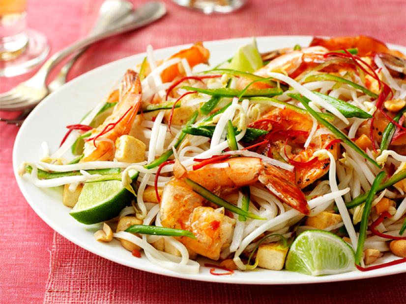 Pad Thai with Shrimp and Tofu