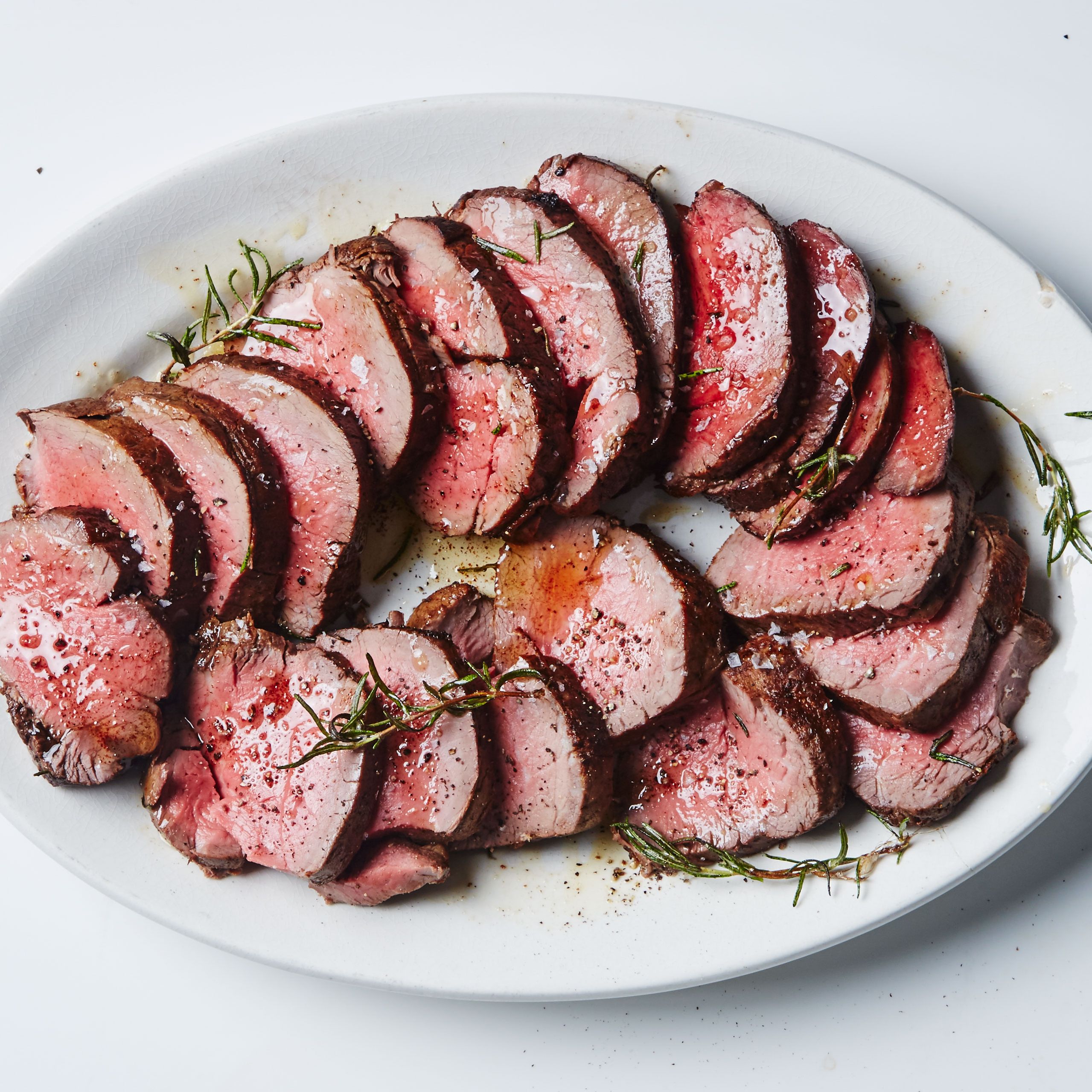 Pan-Seared Beef Tenderloin with Rosemary Butter