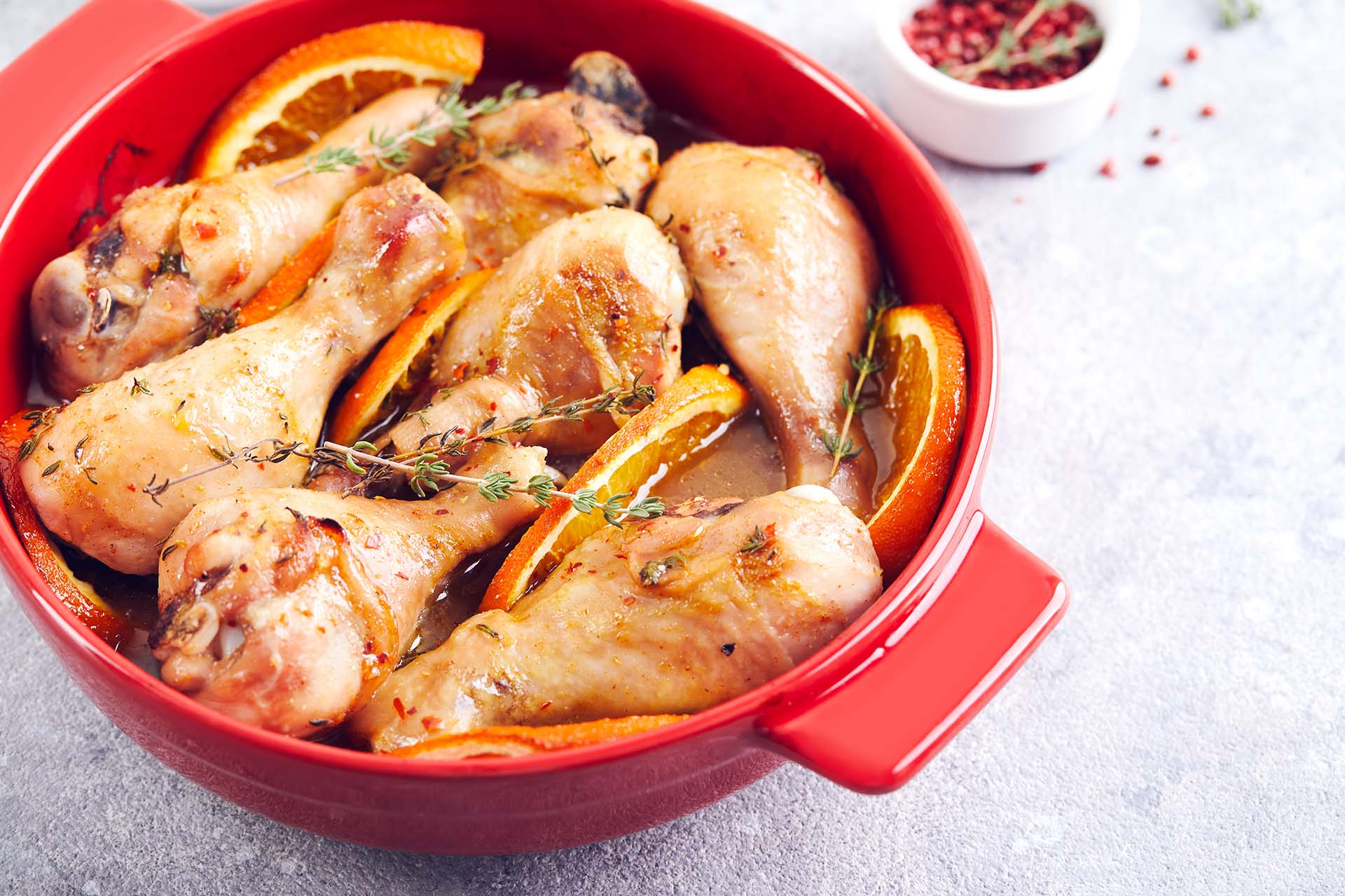 Citrus-Marinated Chicken Thighs with Orange and Thyme