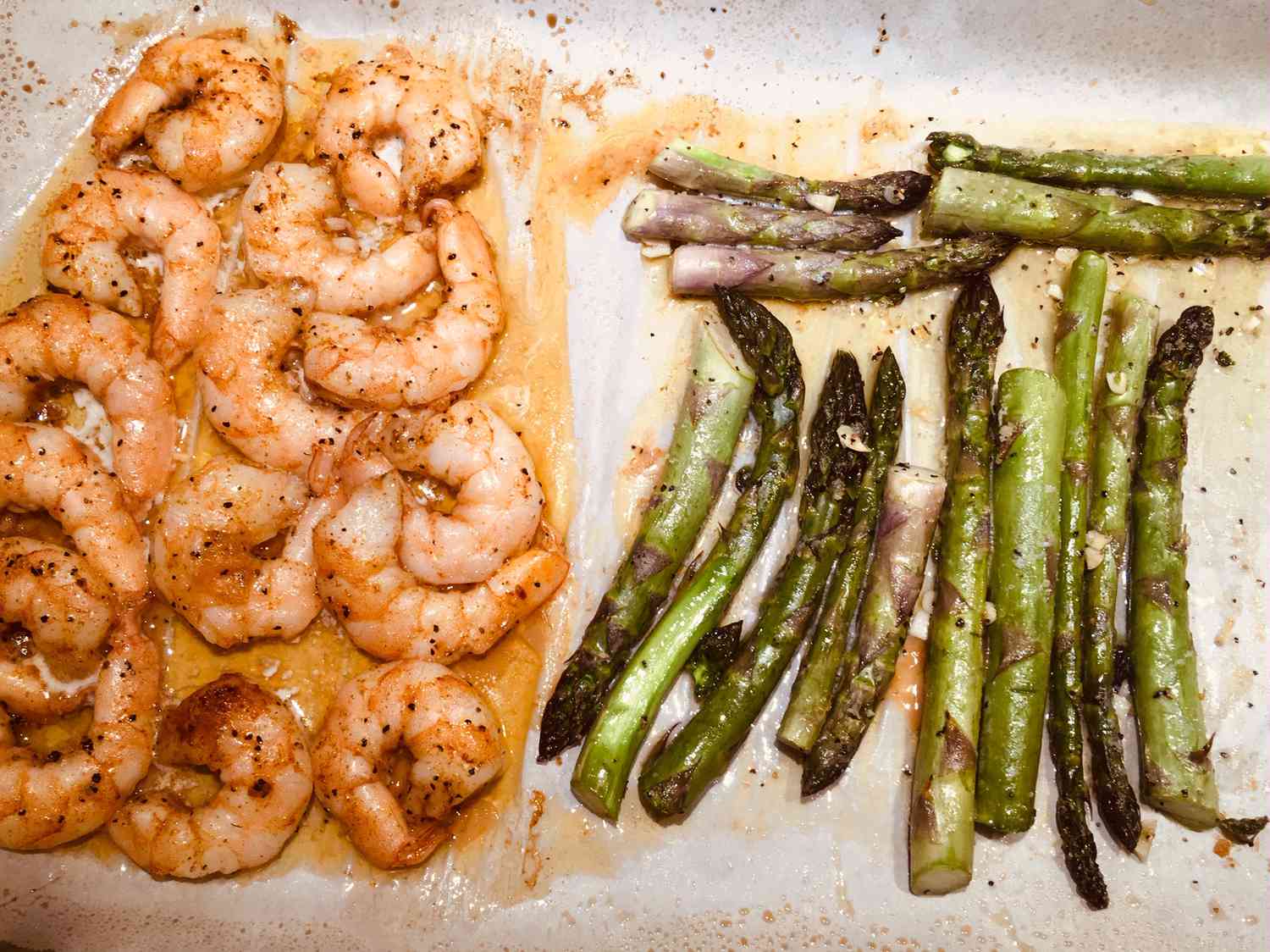 Saffron-Scented Shrimp and Asparagus in Lemon Butter