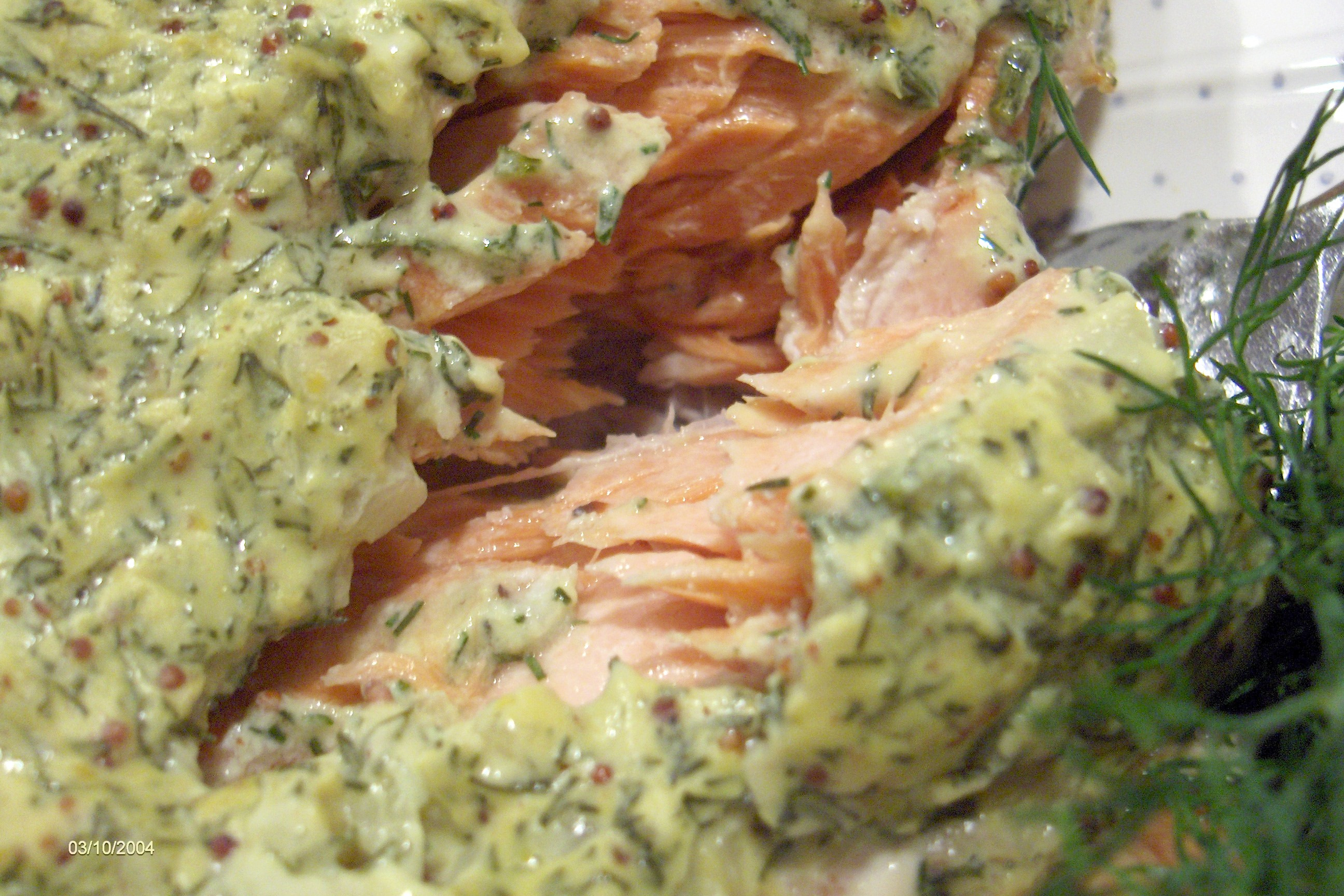Pan-Seared Salmon with Mustard and Dill