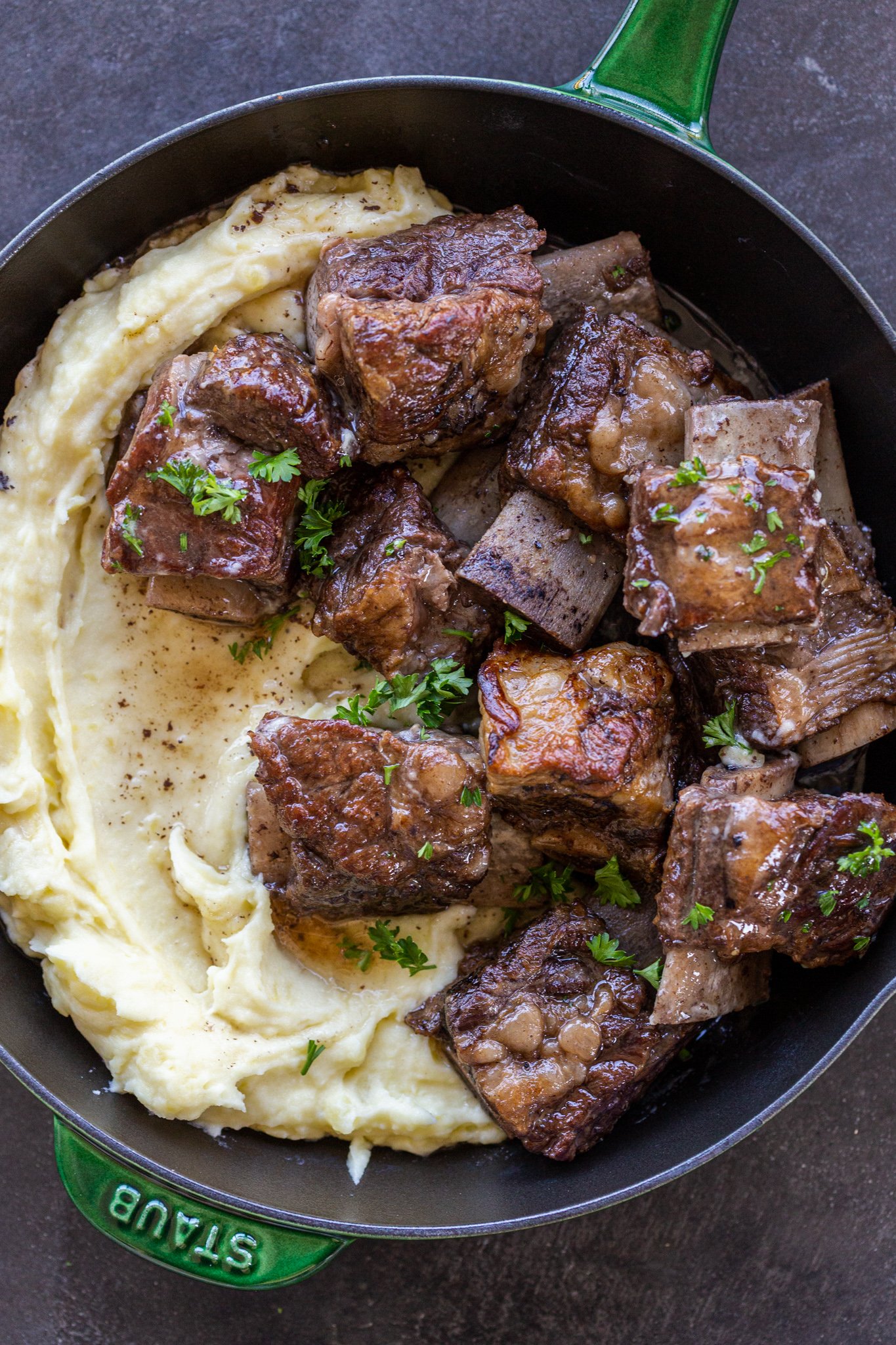 Slow-Simmered Beef Short Rib with Root Vegetable Medley