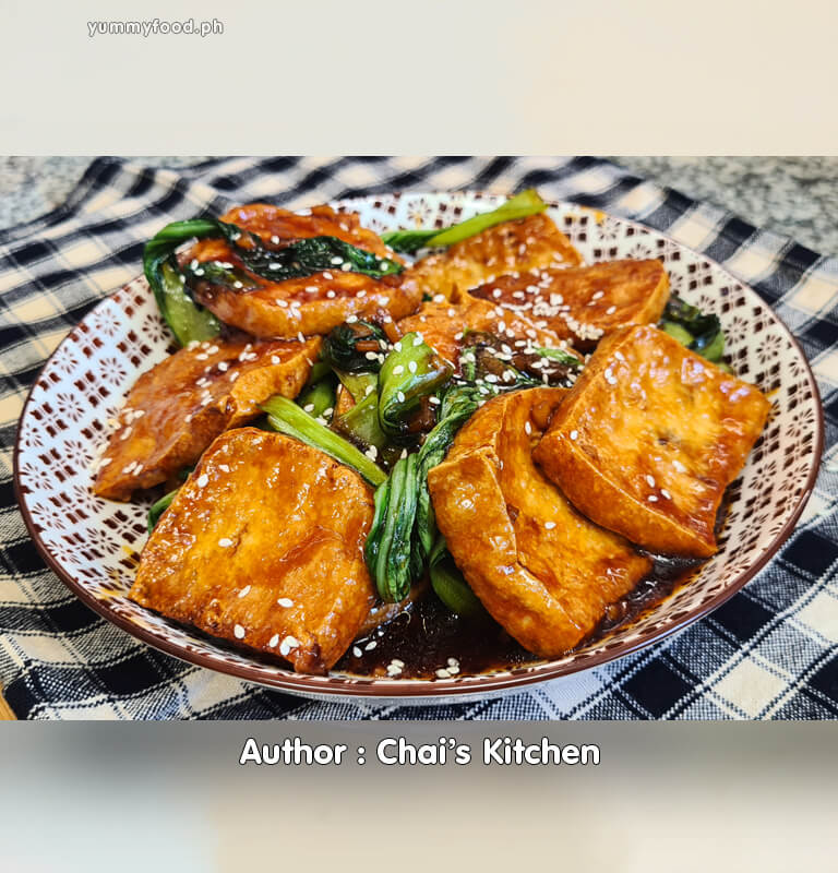 Stir-Fried Tofu with Bok Choy and Ginger-Soy Sauce