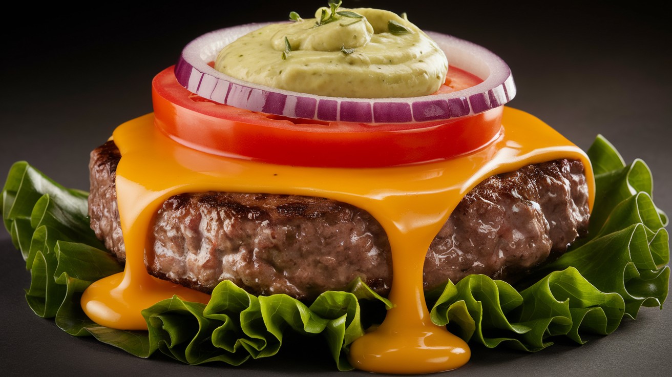Lettuce-Wrapped Beef Burgers with Herb-Infused Olive Oil