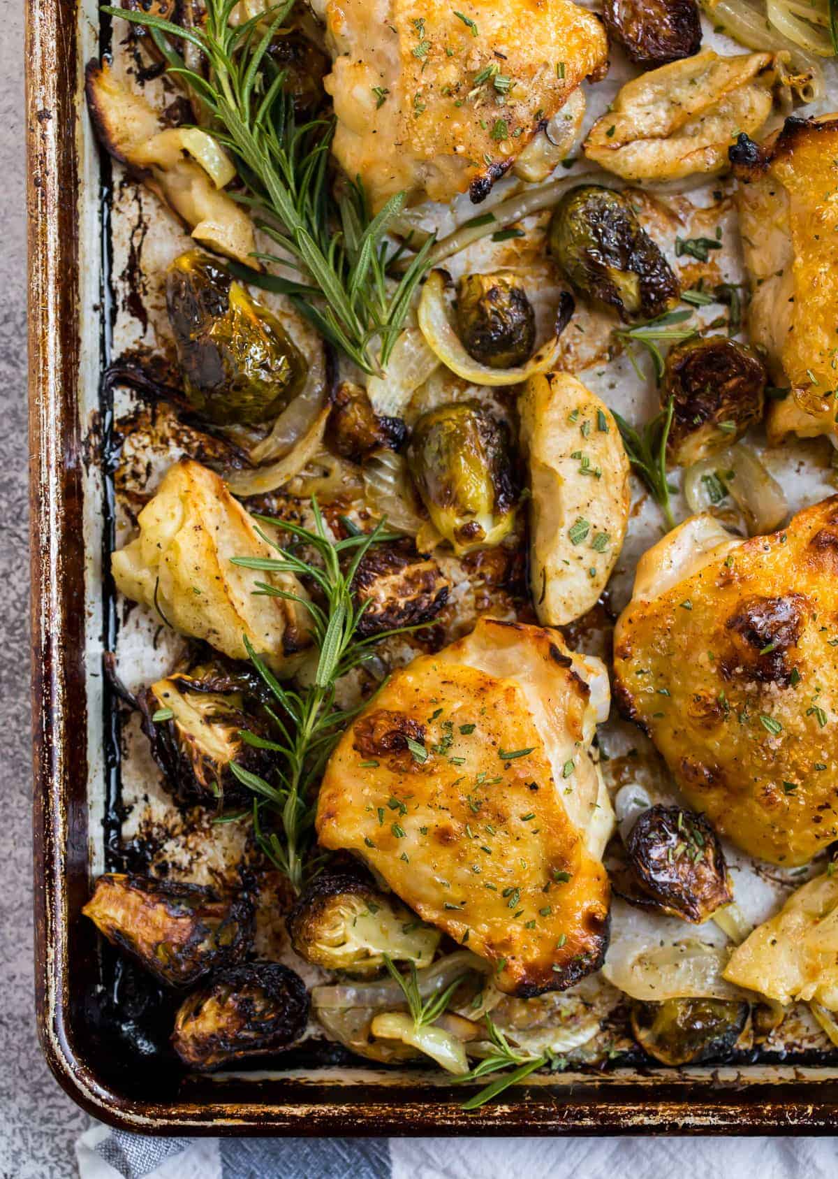 Pan-Seared Chicken Thighs with Rosemary and Thyme