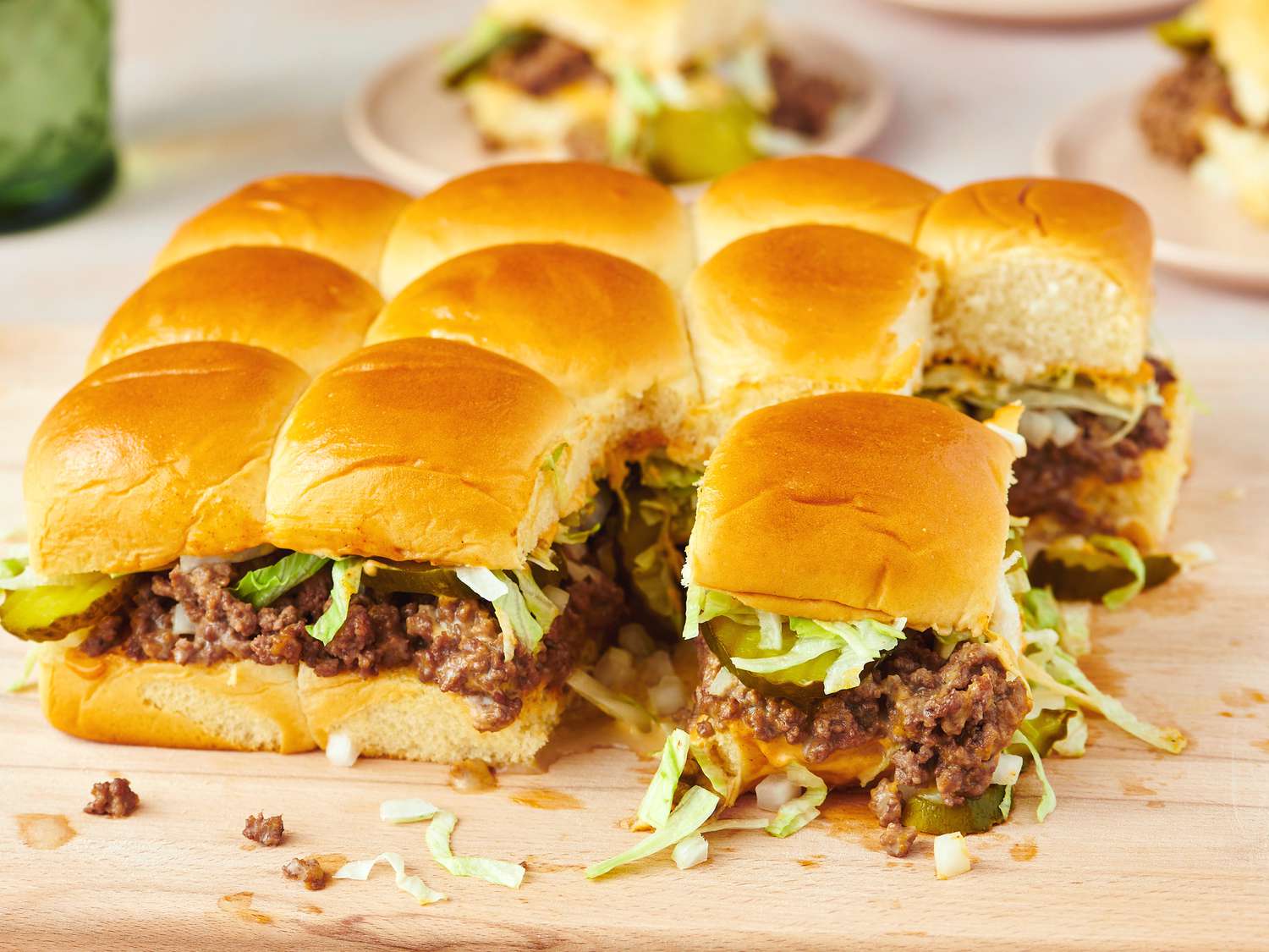 Lettuce-Wrapped Beef Sliders with Cucumber Relish