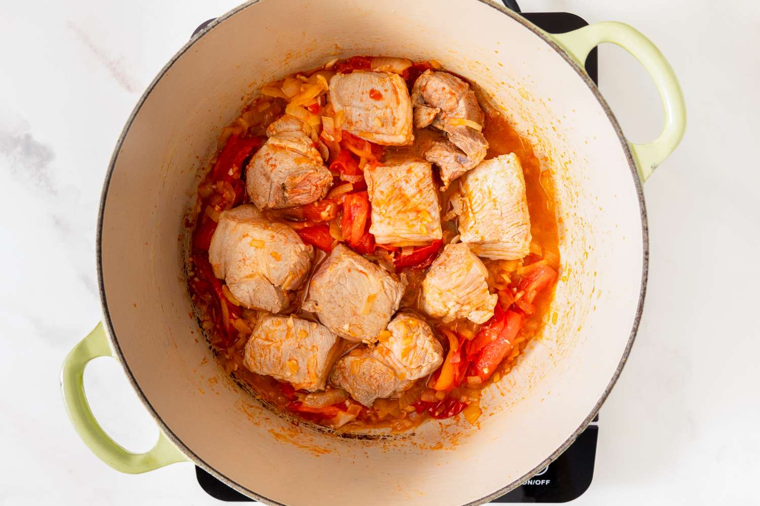Tamarind Pork Sinigang with Bitter Melon and Tomatoes