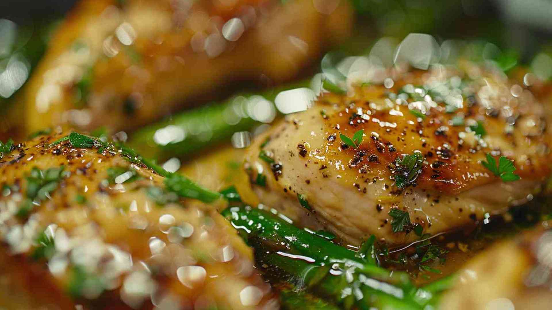 One-Pot Lemon-Garlic Chicken with Baby Potatoes and Asparagus