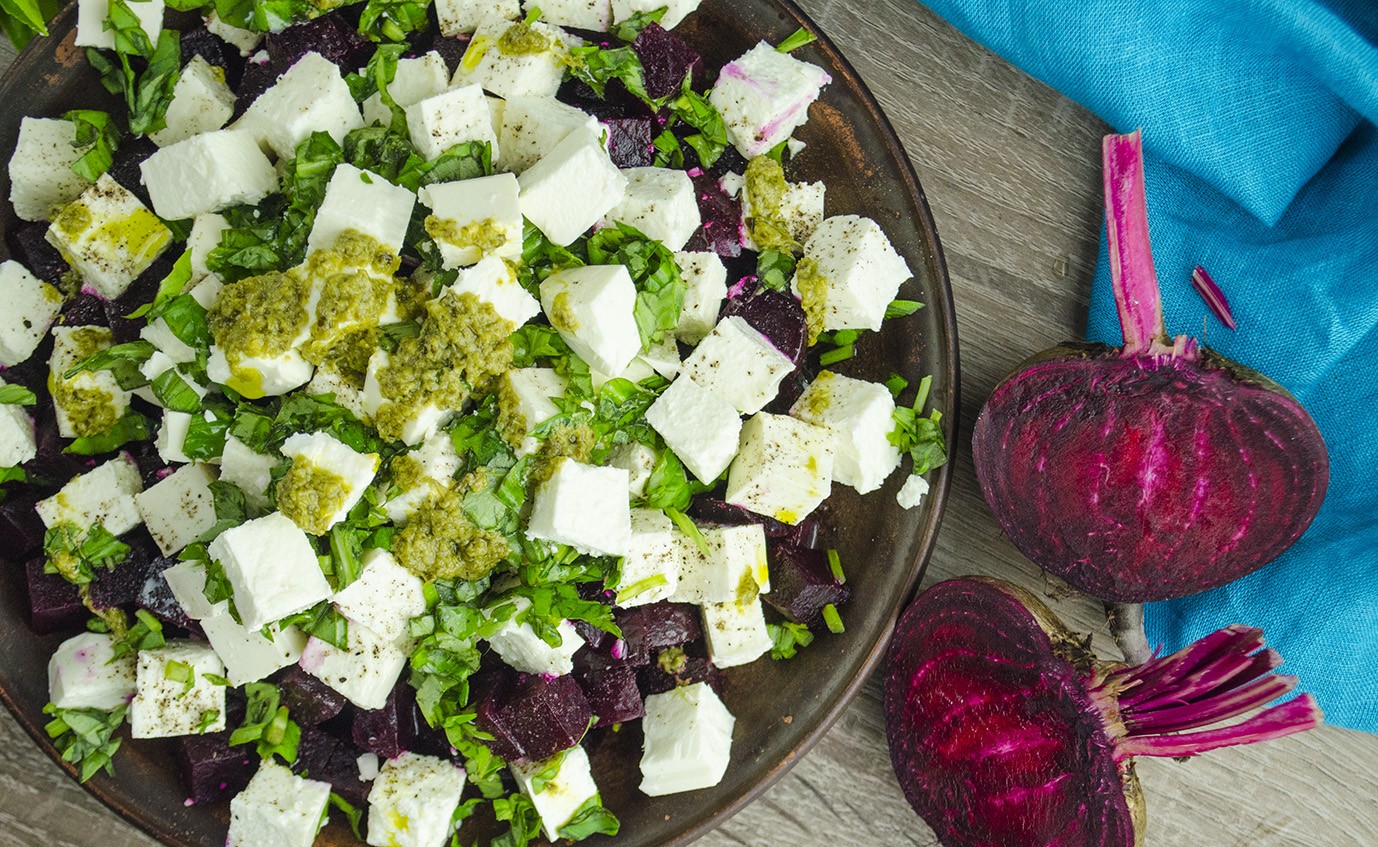 Herb-Roasted Beet and Feta Salad