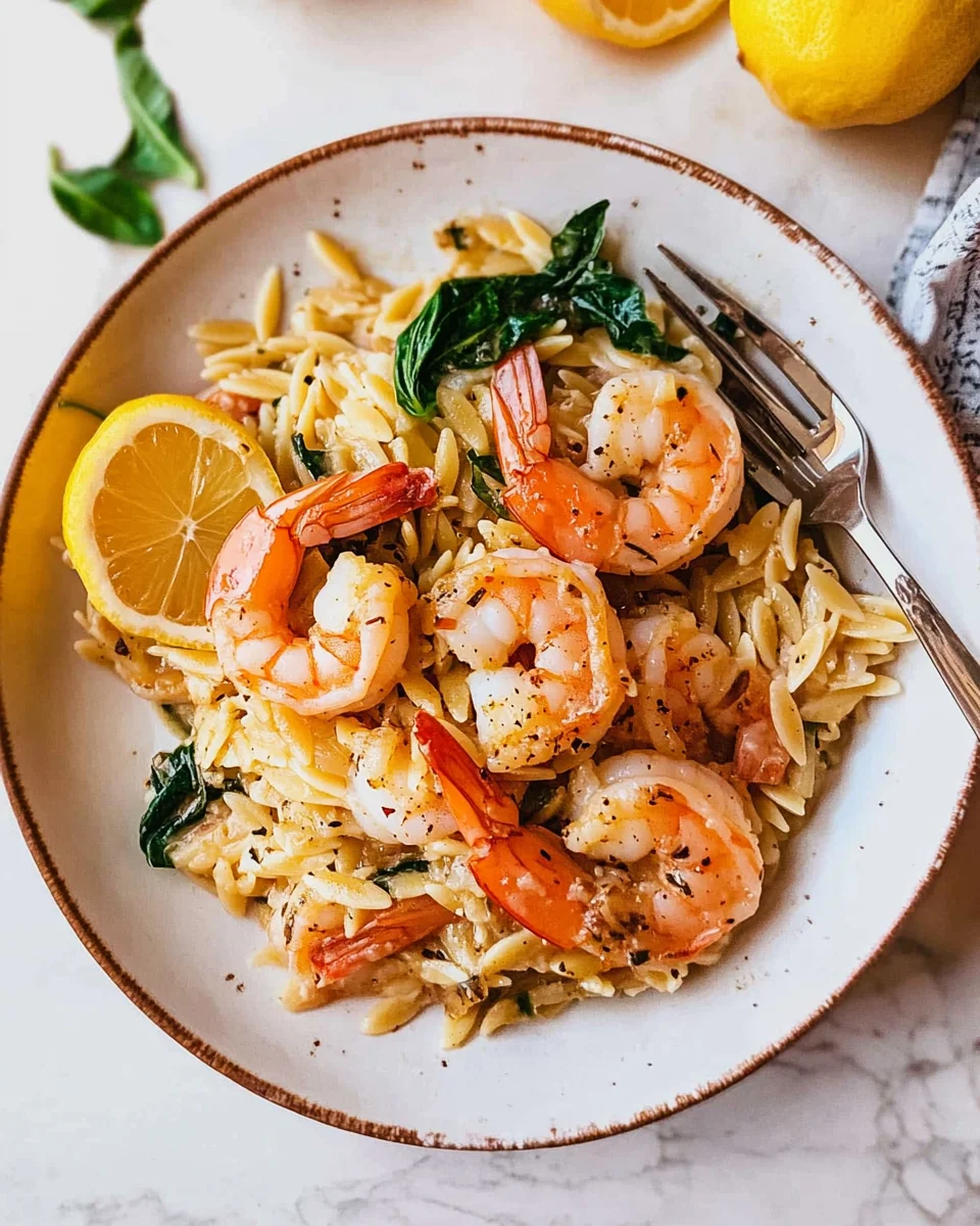 One-Pot Lemon-Pepper Shrimp and Orzo