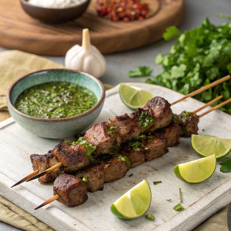 Churrasco-Style Beef Skewers with Smoked Paprika