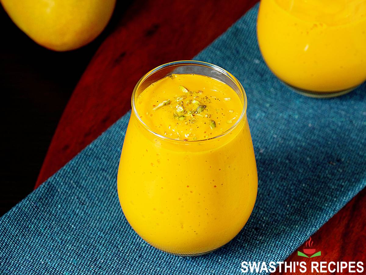 Cardamom-Saffron Mango Lassi