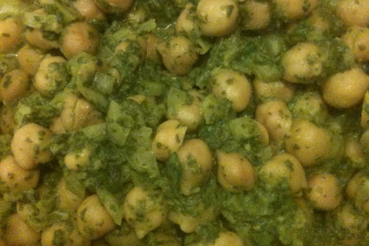 Harissa-Spiced Chickpea Salad with Lemon and Cilantro