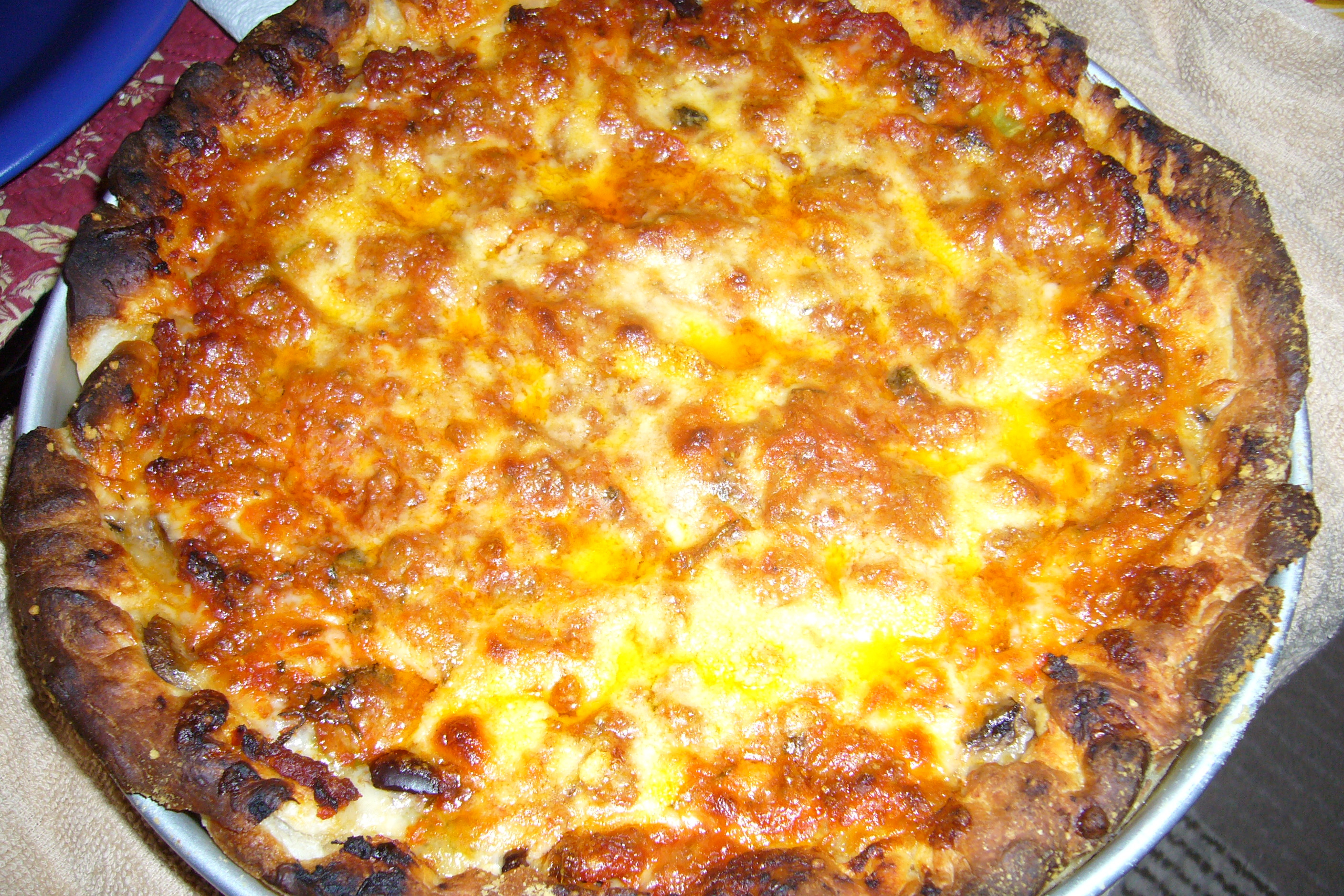 Chicago-Style Deep Dish Pizza