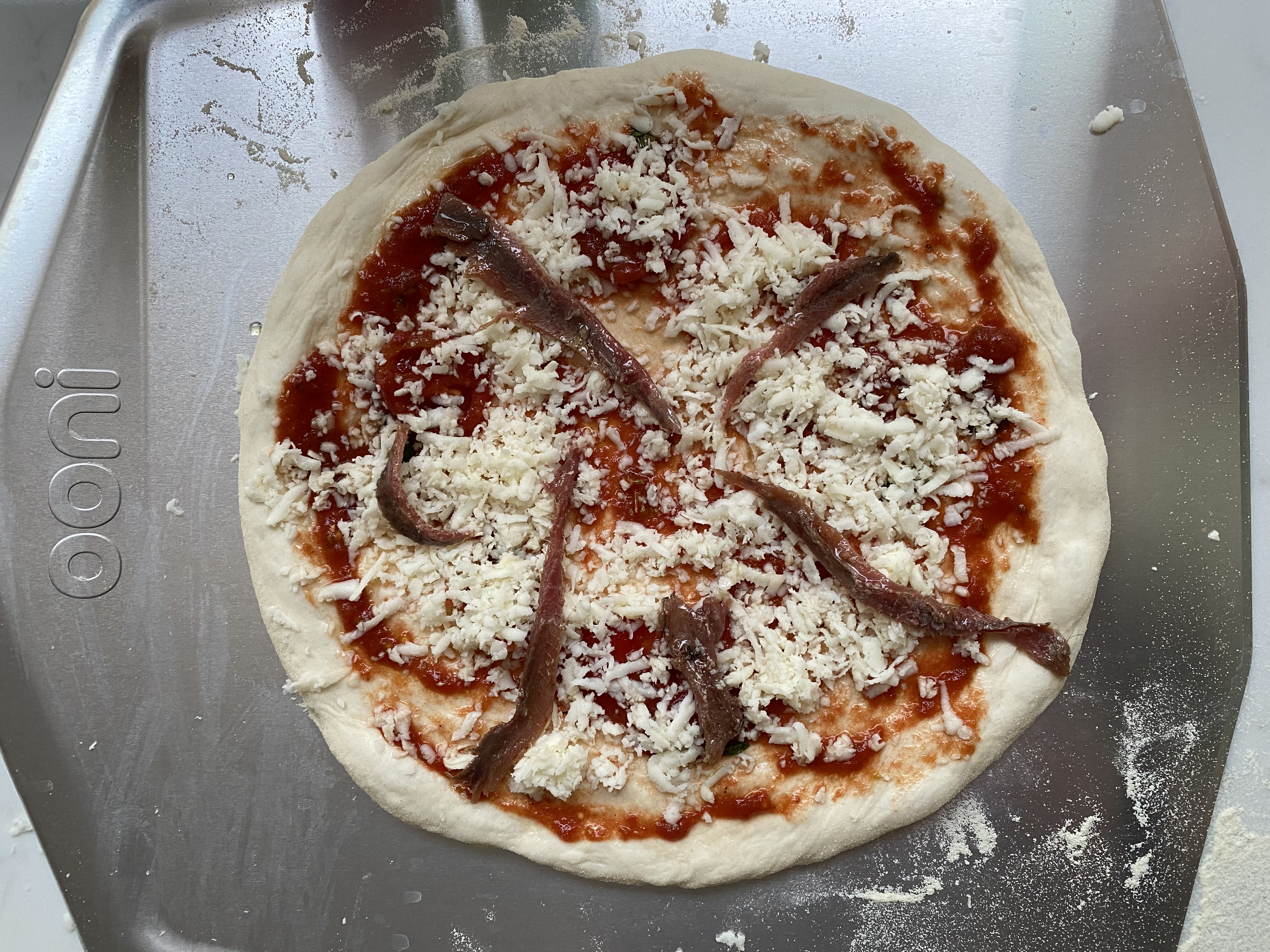 Half-Topping Sourdough Pizza